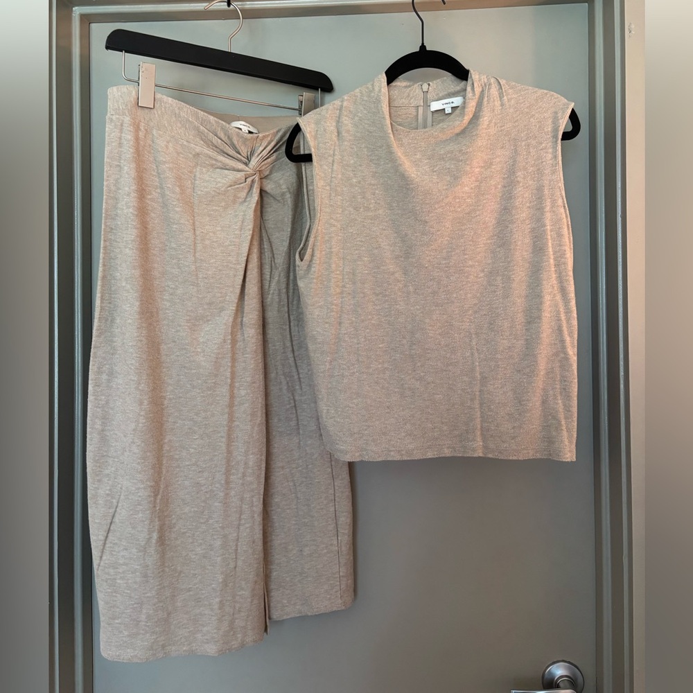 Vince Top & Skirt Set